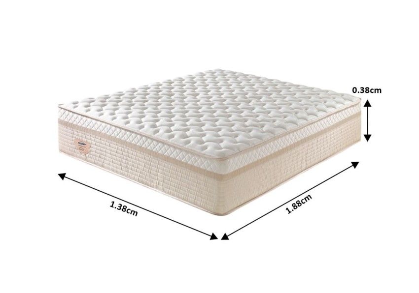 Colchão Casal Double Flex Molas Ensacadas 138x188x38cm 4 16 24