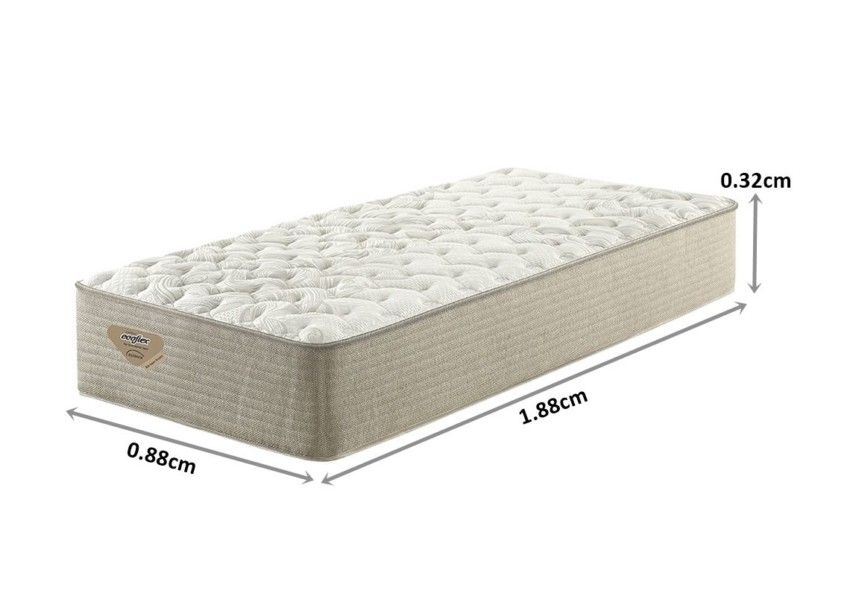 Colchão Solteiro Relax Support Personalité Duplo Pillow Molas Ensacadas 088x188x32cm 3 28 2