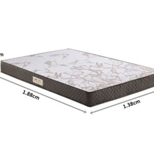 Colchão Casal Ecoline D23 Espuma Marrom 138x188x12cm 5 3 85