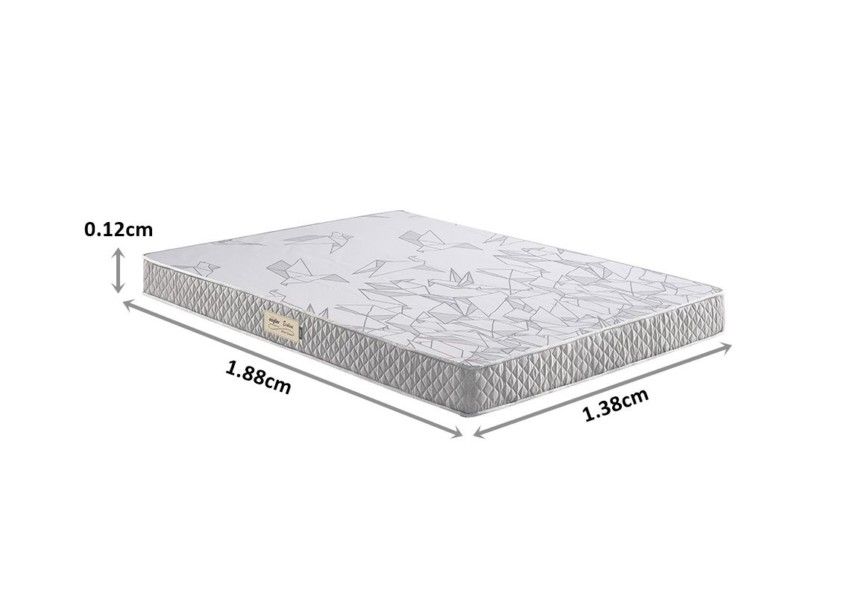 Colchão Casal Ecoline D23 Espuma Cinza 138x188x12cm 4 8 13