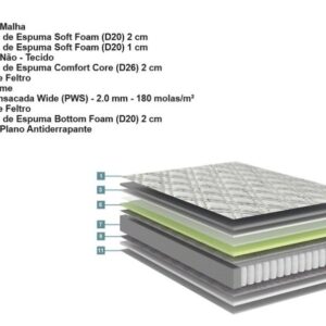 colchao adapto solteiro molas ensacadas wide 088x188x23cm 2521 1