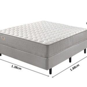 conjunto box agile molas ensacadas wide casal 138x188x67cm 5472