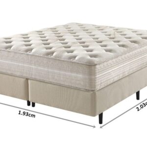 conjunto box audaz molas ensacadas high power king 193x203x72cm 8525