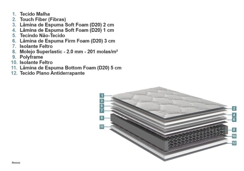 Conjunto Box Queen Breeze Mola Superlastic 158x198x53cm 2 conjunto box breeze mola superlastic king 193x203x73cm 6121 Copia