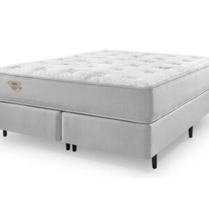 Conjunto Box Queen Blend Molas Ensacadas 158x198x56cm