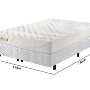 conjunto box d33 branco malha espuma king 193x203x62cm 8336