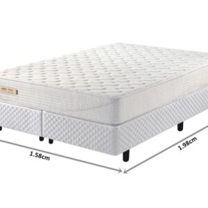 conjunto box d33 branco malha espuma queen 158x198x62cm 5917