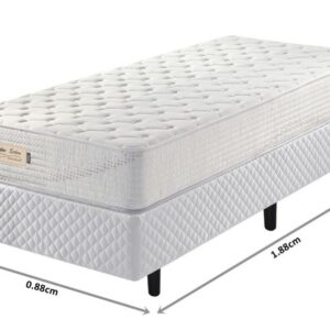 conjunto box d33 branco malha espuma solteiro 088x188x62cm 6757