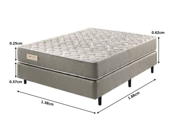 conjunto box d40 espuma malha casal