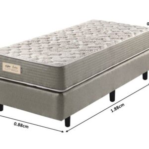conjunto box d40 espuma malha solteiro 088x188x62cm 9012