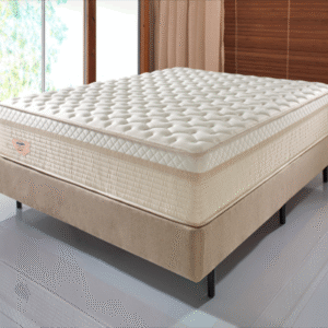 Conjunto Box Casal Double Flex Mola Ensacada 138x188x63cm