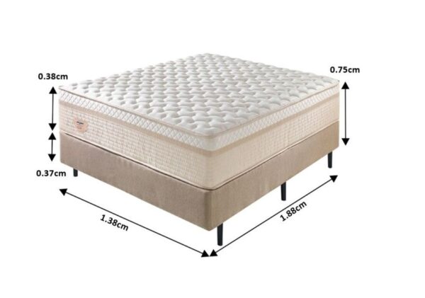 conjunto box double flex mola ensacada wide low casal