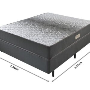 conjunto box dual firm espuma casal 138x188x59cm 3372