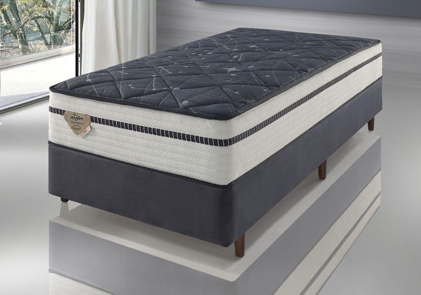 Conjunto Box Solteiro Energy Mola Ensacada 088x188x50cm 1 conjunto box energy mola ensacada wide casal 138x188x62cm 6783 1