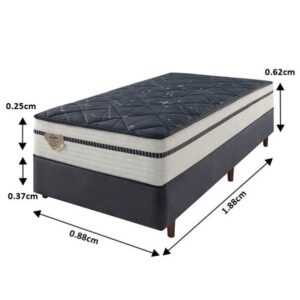 Conjunto Box Solteiro Energy Mola Ensacada 088x188x50cm 9 conjunto box energy mola ensacada wide solteiro 088x188x62cm 2366