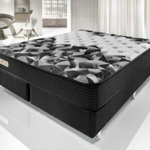 Conjunto Box Queen de Espuma Forza 158x198x55cm
