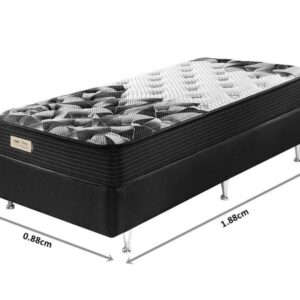 conjunto box forza espuma solteiro 088x188x67cm 8534