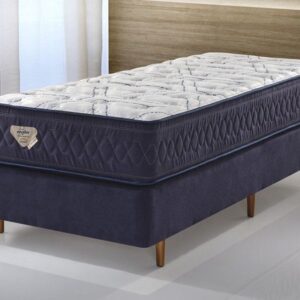 Conjunto Solteiro Box High Density II Azul Mola Superlastic 088x188x56cm