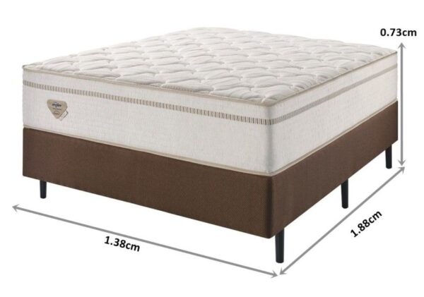 conjunto box high spring mola superlastic casal