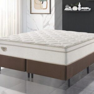 Conjunto Box King High Spring Mola Superlastic 193x203x58cm