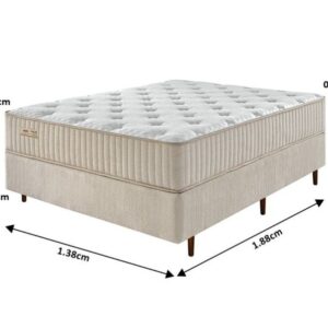 conjunto box maze espuma casal 138x188x68cm 6087