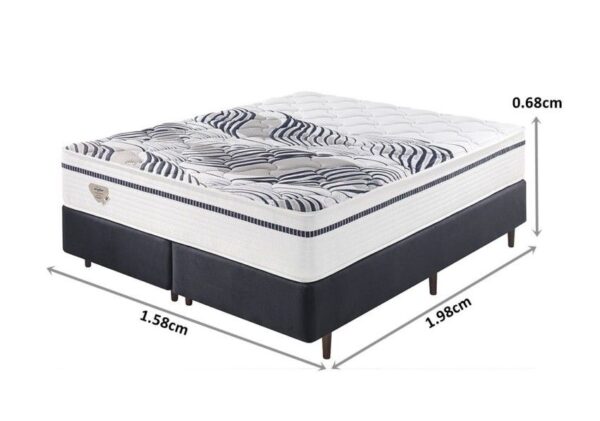 conjunto box multi support molas miracoil queen
