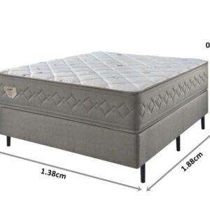 conjunto box new 4 estacoes mola ensacada wide casal 138x188x69cm 7618