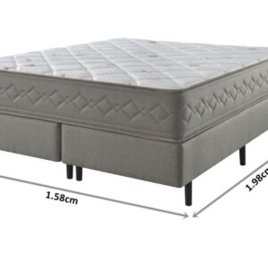 conjunto box new 4 estacoes mola ensacada wide queen 158x198x69cm 5446