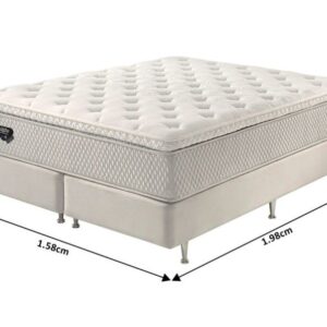 Conjunto Box Queen Paradise Molas Ensacadas PZ3 158x198x72cm 9 conjunto box paradise molas ensacadas pz3 queen 158x198x72cm 8673