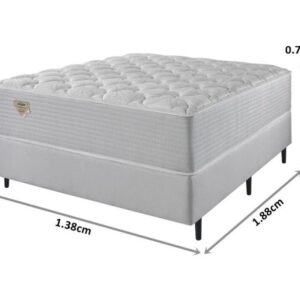 conjunto box privilege molas ensacadas wide casal 138x188x72cm 4367