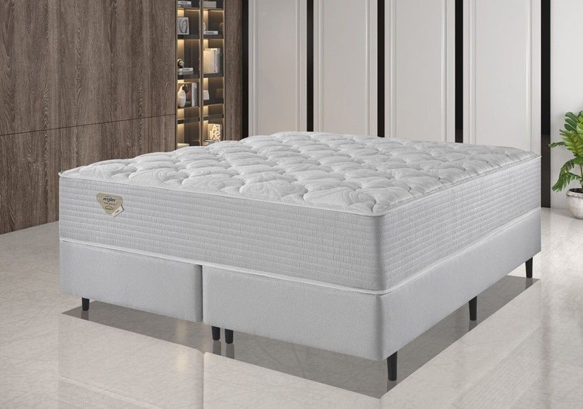 Conjunto Box Queen Privilege Molas Ensacadas 158x198x60cm 1 conjunto box privilege molas ensacadas wide king