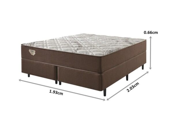 conjunto box relax adorabile linho marrom molas ensacadas wide king