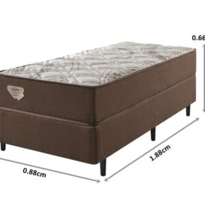conjunto box relax adorabile linho marrom molas ensacadas wide solteiro 088x188x66cm 3640