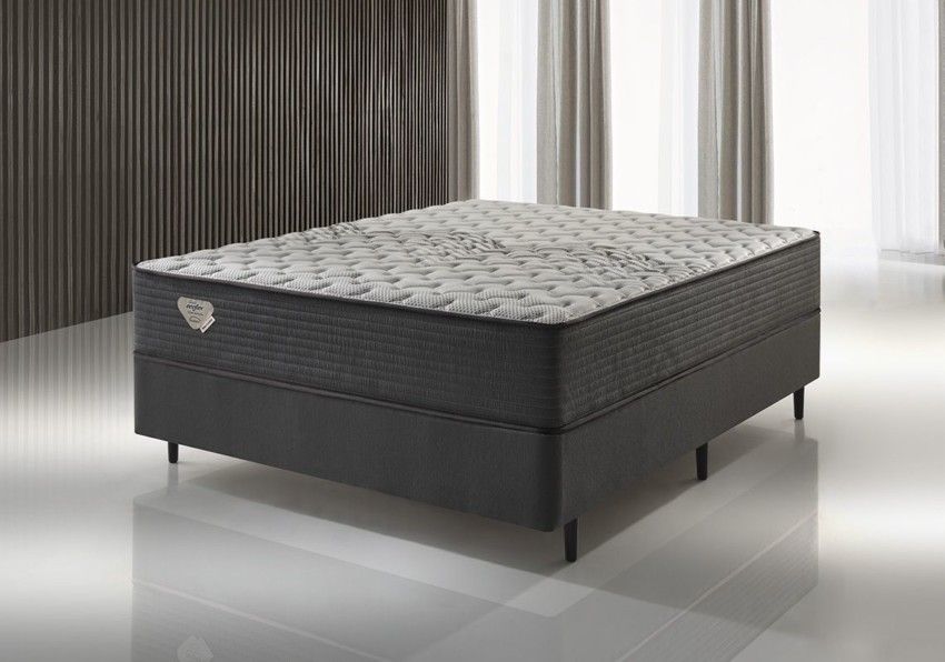 Conjunto Box Casal Relax Comfort Molas Ensacadas 138x188x55cm 1 conjunto box relax comfort molas ensacadas wide casal