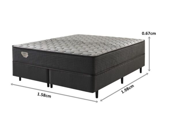 conjunto box relax comfort molas ensacadas wide queen