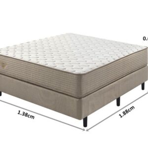 conjunto box relax duo comfort molas ensacadas wide casal 138x188x67cm 9947