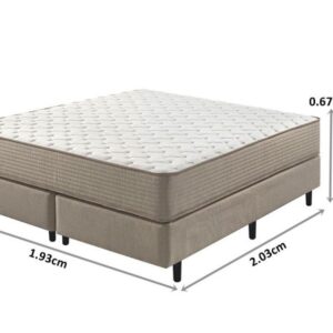 conjunto box relax duo comfort molas ensacadas wide king 193x203x67cm 1230