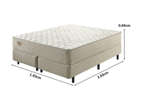 conjunto box relax support personalite pillow duplo molas ensacadas high power king