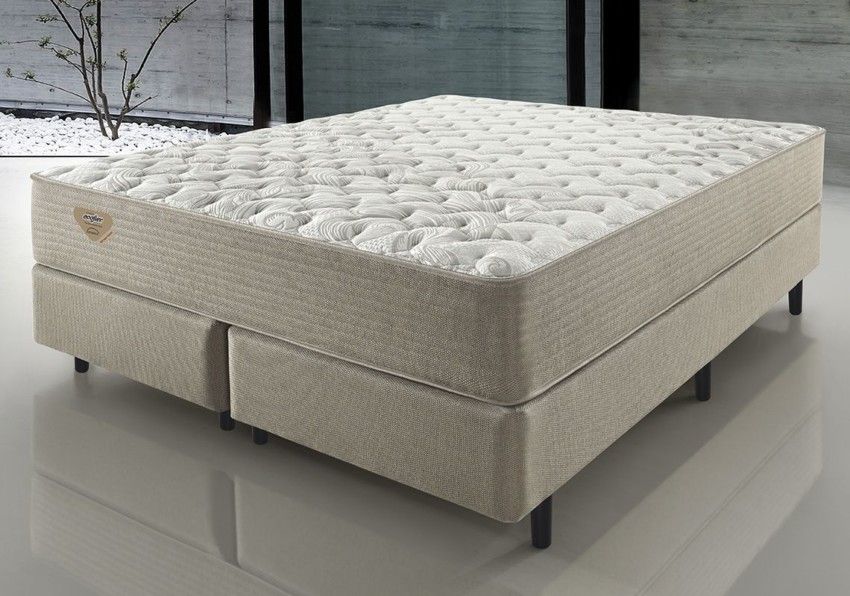 Conjunto Box Queen Relax Support Personalité Pillow Duplo Molas Ensacadas 158x198x57cm 1 conjunto box relax support personalite pillow duplo molas ensacadas high power queen