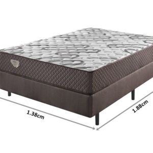 Conjunto Box Casal Resistive Molas Ensacadas 138x188x68cm 9 conjunto box resistive molas ensacadas high power casal 138x188x68cm 5578