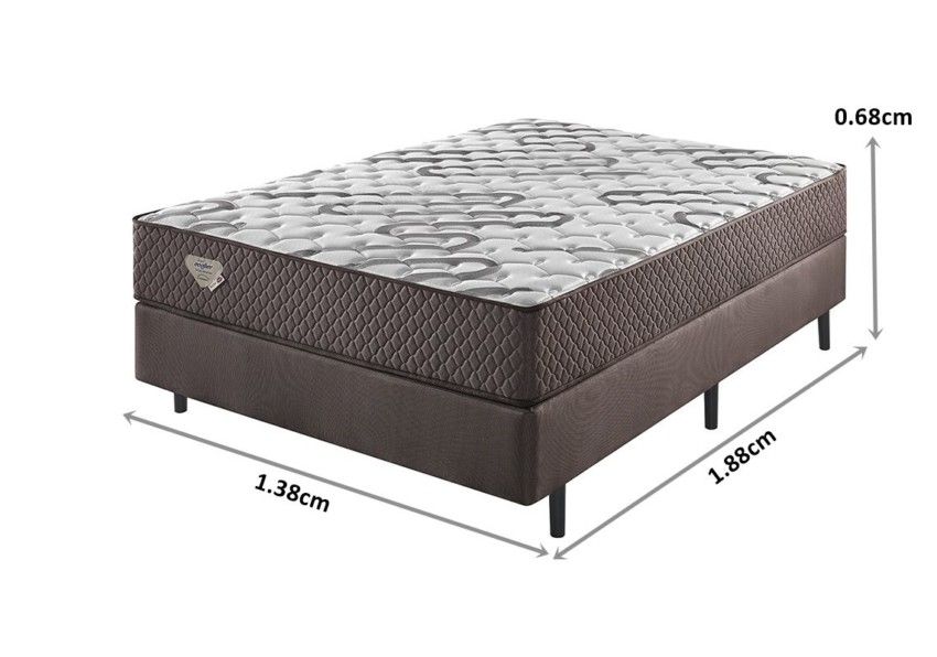 Conjunto Box Casal Resistive Molas Ensacadas 138x188x68cm 5 conjunto box resistive molas ensacadas high power casal