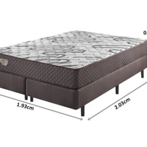 conjunto box resistive molas ensacadas high power king 193x203x68cm 4837