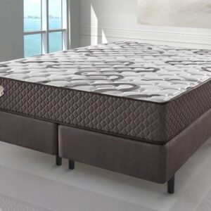 Conjunto Box Queen Resistive Molas Ensacadas 158x198x68cm