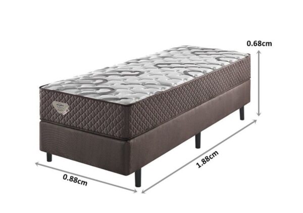 conjunto box resistive molas ensacadas high power solteiro