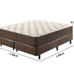 conjunto box sensazione molas superlastic queen 158x198x72cm 2982