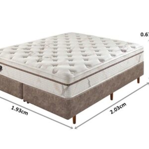 conjunto box suave molas ensacadas wide king193x203x67cm 2045