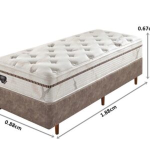 conjunto box suave molas ensacadas wide solteiro 088x188x67cm 5367
