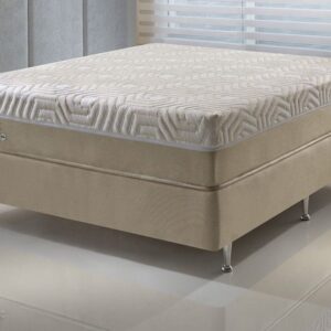 Conjunto Box Casal Trium Molas Ensacadas Wide 138x188x67cm