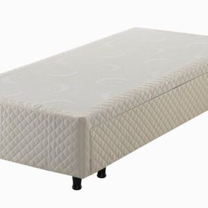somie auxiliar casal de espuma bege bordado 138x188x36cm 2686