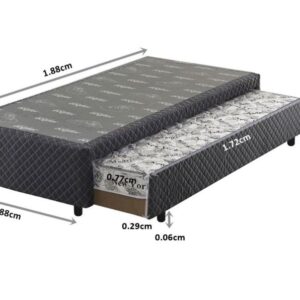 somie auxiliar espuma solteiro preto bordado 088x188x36cm 1587